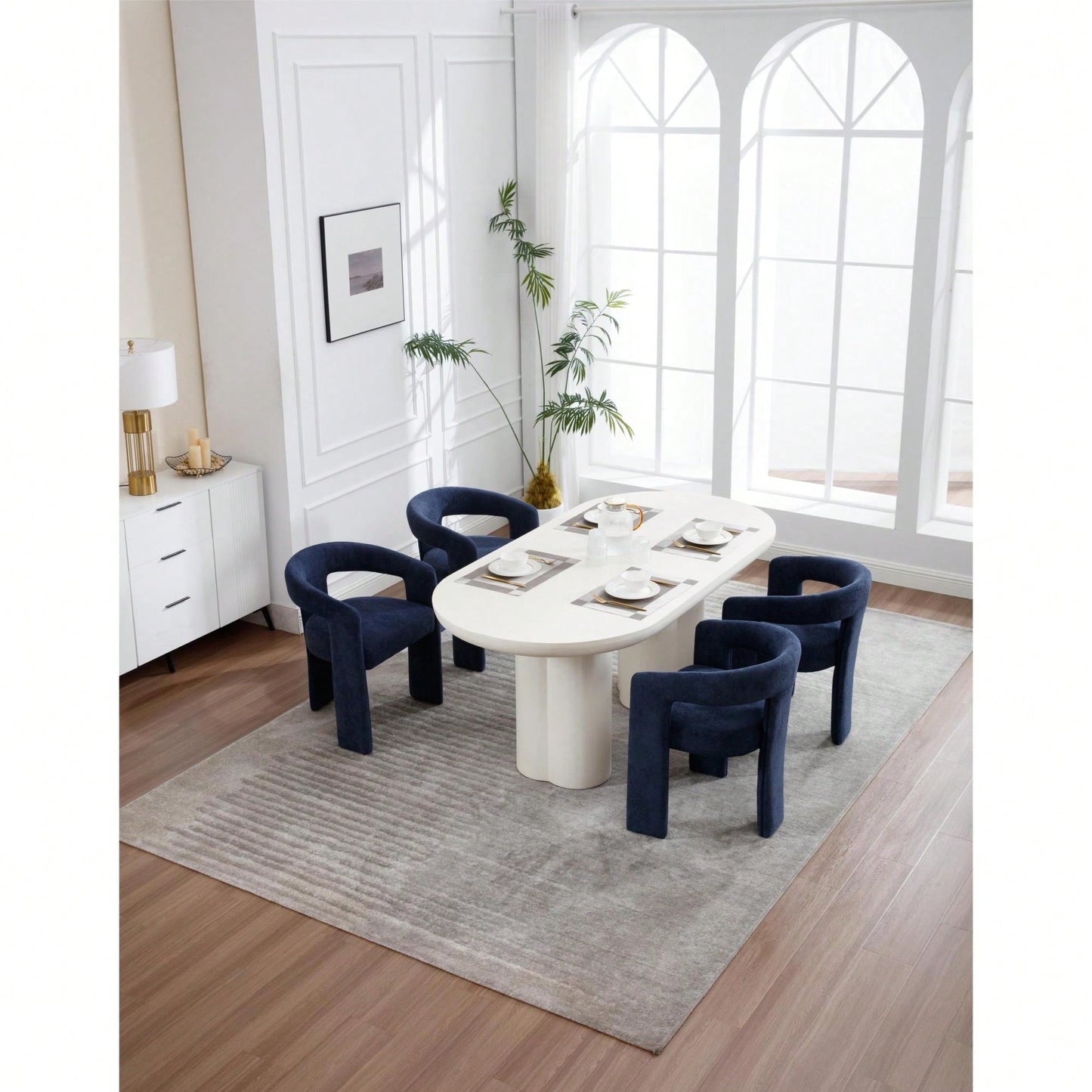 Set Of 2 Modern Orange Dining Chairs Stylish Upholstered Kitchen Seating
