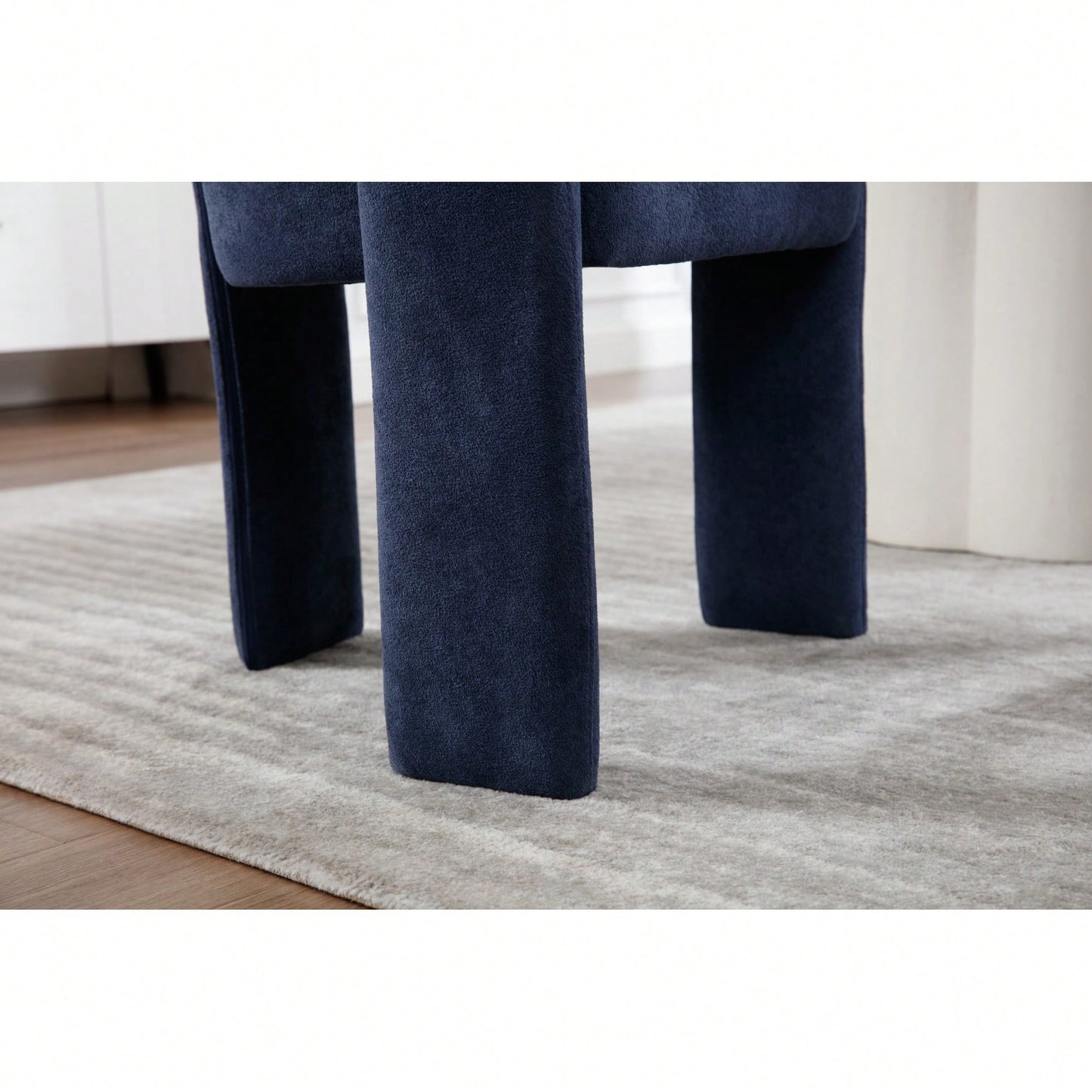 Set Of 2 Modern Orange Dining Chairs Stylish Upholstered Kitchen Seating