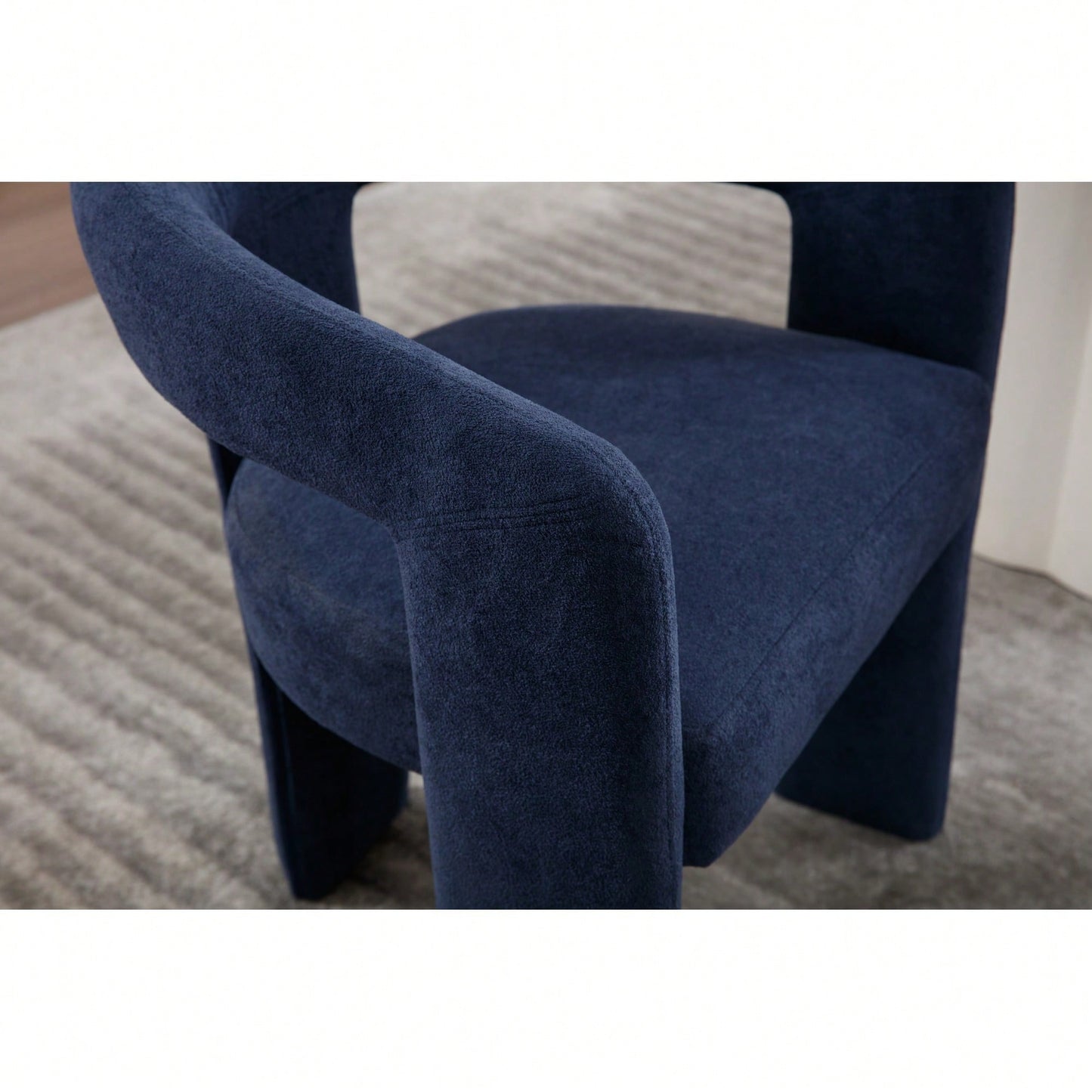 Set Of 2 Modern Orange Dining Chairs Stylish Upholstered Kitchen Seating