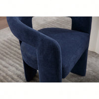 Set Of 2 Modern Orange Dining Chairs Stylish Upholstered Kitchen Seating