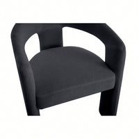 Set Of 2 Modern Orange Dining Chairs Stylish Upholstered Kitchen Seating