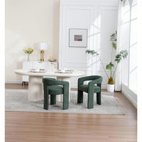 Set Of 2 Modern Orange Dining Chairs Stylish Upholstered Kitchen Seating