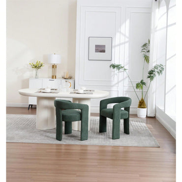 Set Of 2 Modern Orange Dining Chairs Stylish Upholstered Kitchen Seating