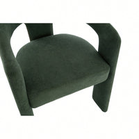 Set Of 2 Modern Orange Dining Chairs Stylish Upholstered Kitchen Seating