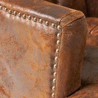Elegant Tufted Club Chair For Living Room And Office Seating