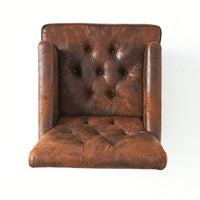 Elegant Tufted Club Chair For Living Room And Office Seating