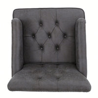 Elegant Tufted Club Chair For Living Room And Office Seating