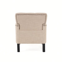 Elegant Tufted Club Chair For Living Room And Office Seating