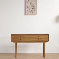 Vintage Four Drawer Console Table For Elegant Storage And Display