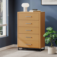 Stylish 5 Drawer Storage Chest For Bedroom And Living Room Organization