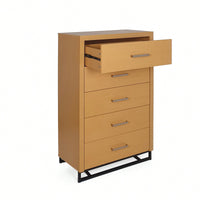 Stylish 5 Drawer Storage Chest For Bedroom And Living Room Organization