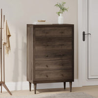 Elegant 5-Drawer Storage Chest For Bedroom Or Living Room Organization