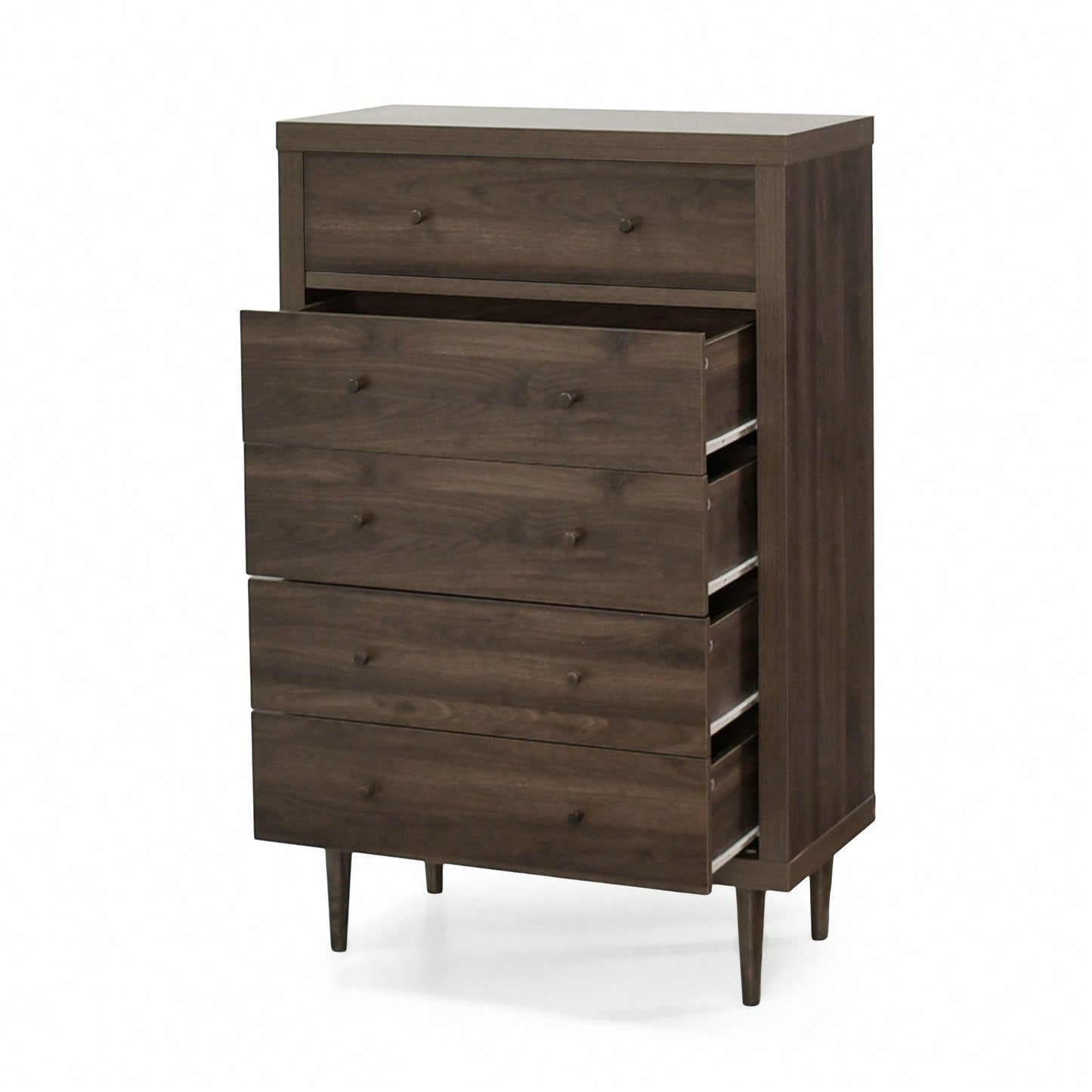 Elegant 5-Drawer Storage Chest For Bedroom Or Living Room Organization