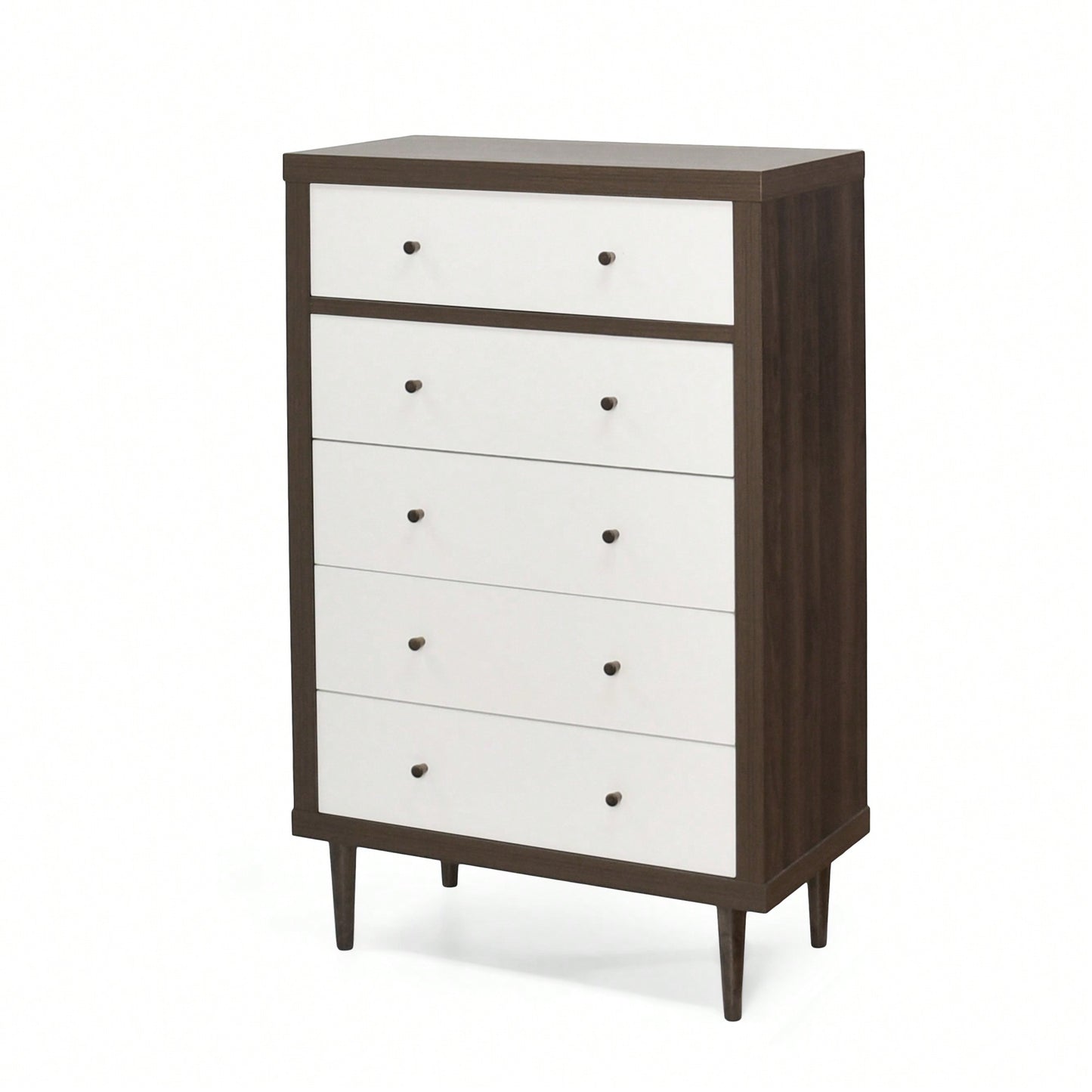 Elegant 5-Drawer Storage Chest For Bedroom Or Living Room Organization