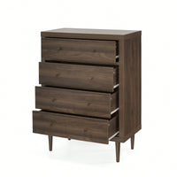 Elegant 4-Drawer Storage Chest For Bedroom Or Living Room Organization