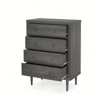 Elegant 4-Drawer Storage Chest For Bedroom Or Living Room Organization