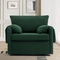 Modern Oversized Swivel Armchair For Living Room And Bedroom Comfortable Accent Chair And Lounge Seat