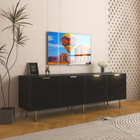 Modern Warm White TV Stand For 80 Inch TVs Ideal For Living Room And Bedroom