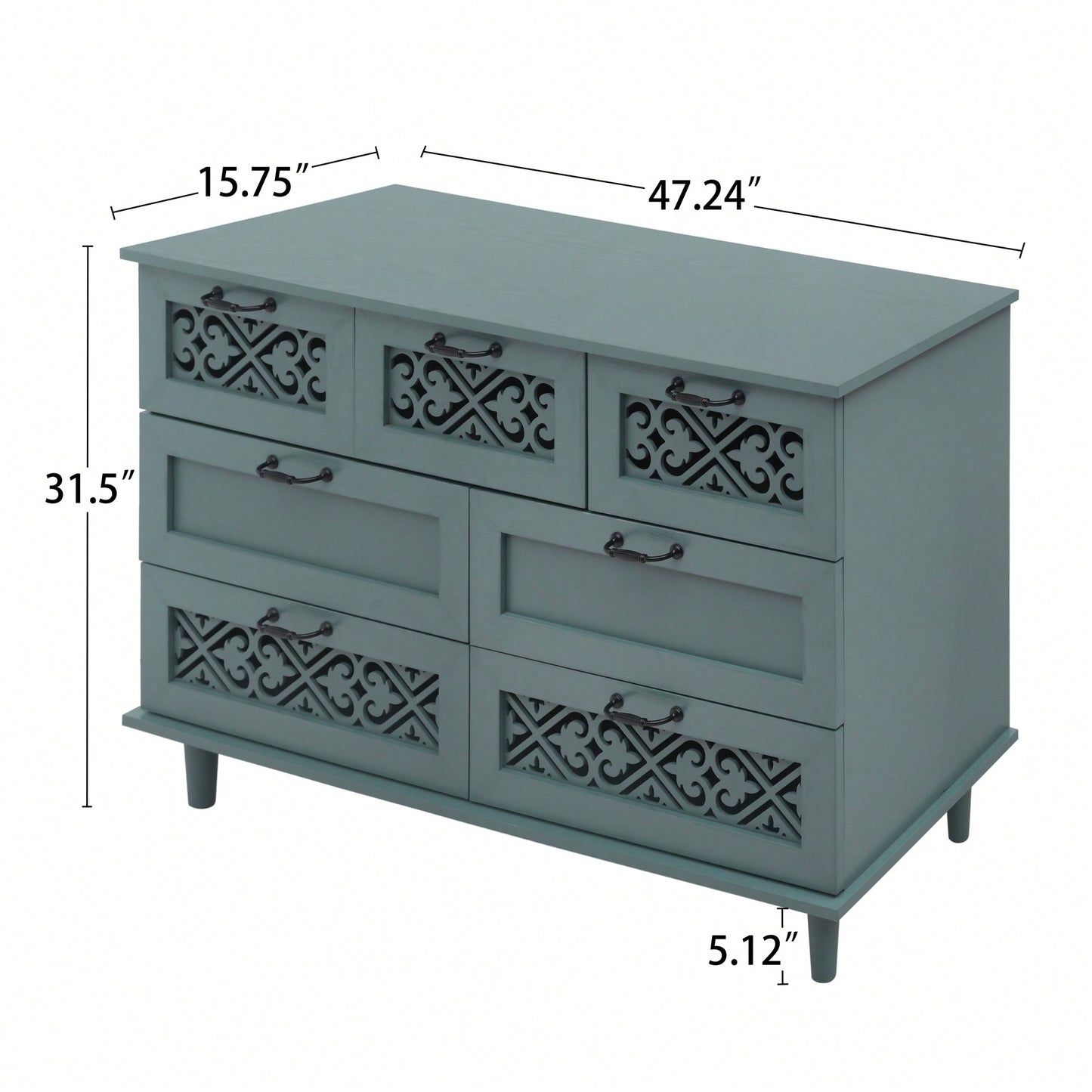 Versatile 7 Drawer Storage Cabinet For Bedroom Living Room Or Study Organization