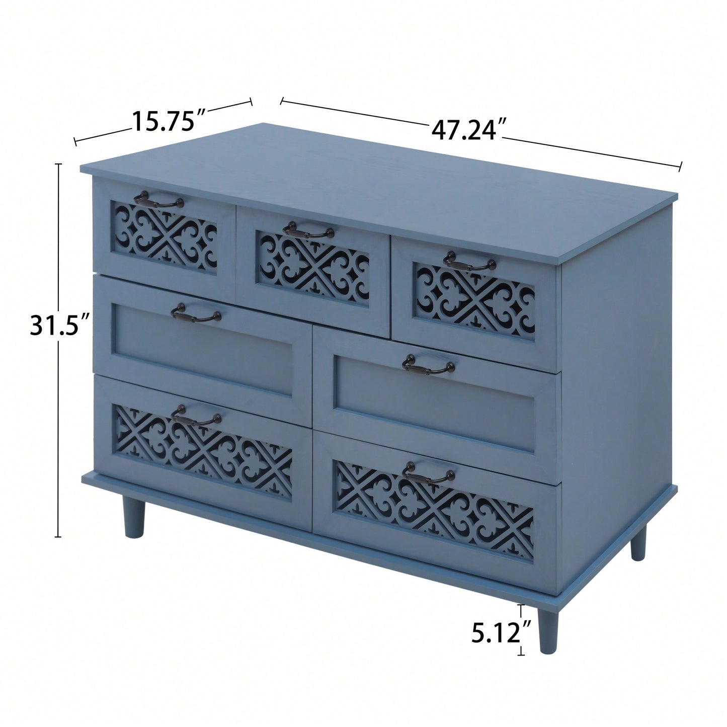 Versatile 7 Drawer Storage Cabinet For Bedroom Living Room Or Study Organization