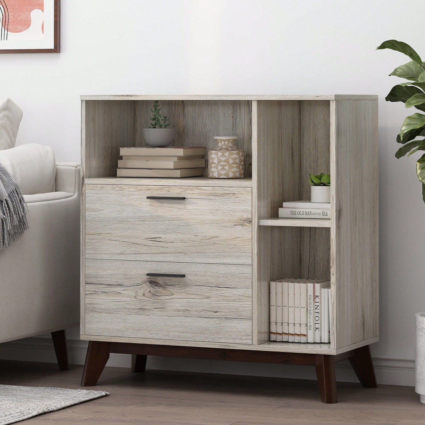 Stylish Modern Storage Cabinet For Home And Office Organization