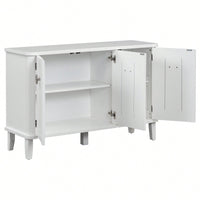 Atmospheric Solid Wood Veneer Cabinet With Three Acacia Doors Adjustable For Study Corridors And Entrances