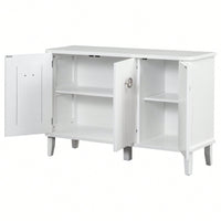 Atmospheric Solid Wood Veneer Cabinet With Three Acacia Doors Adjustable For Study Corridors And Entrances