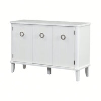 Atmospheric Solid Wood Veneer Cabinet With Three Acacia Doors Adjustable For Study Corridors And Entrances