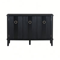 Atmospheric Solid Wood Veneer Cabinet With Three Acacia Doors Adjustable For Study Corridors And Entrances