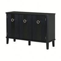 Atmospheric Solid Wood Veneer Cabinet With Three Acacia Doors Adjustable For Study Corridors And Entrances