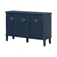 Atmospheric Solid Wood Veneer Cabinet With Three Acacia Doors Adjustable For Study Corridors And Entrances