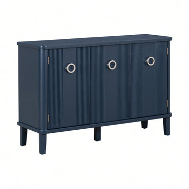 Atmospheric Solid Wood Veneer Cabinet With Three Acacia Doors Adjustable For Study Corridors And Entrances