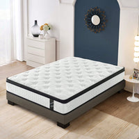 12 Inch Twin Size 7-Zoned Cool Memory Foam Pocket Spring Hybrid Mattress