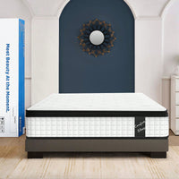 12 Inch Twin Size 7-Zoned Cool Memory Foam Pocket Spring Hybrid Mattress