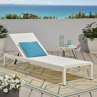 Comfortable Outdoor Chaise Lounge With Adjustable Backrest For Relaxation And Sunbathing