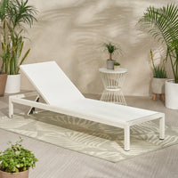 Comfortable Outdoor Chaise Lounge With Adjustable Backrest For Relaxation And Sunbathing