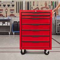 Large Capacity Rolling Tool Chest With Wheels And Lockable Storage For Garage And Workshop Organization