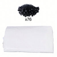 Durable Waterproof UV Protected Canopy Cover For 12x20ft Carport With 76 Elastic Buckles - Frame Not Included - Grey