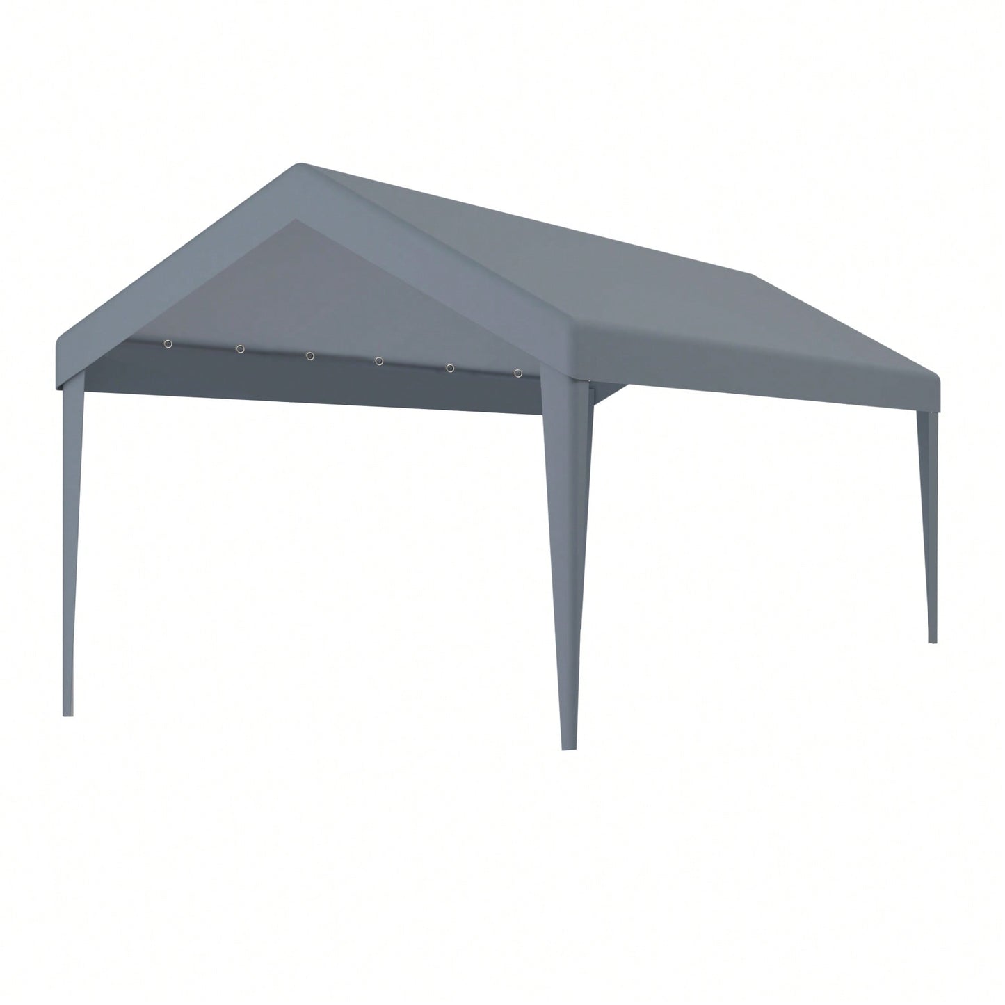 Durable Waterproof UV Protected Canopy Cover For 12x20ft Carport With 76 Elastic Buckles - Frame Not Included - Grey
