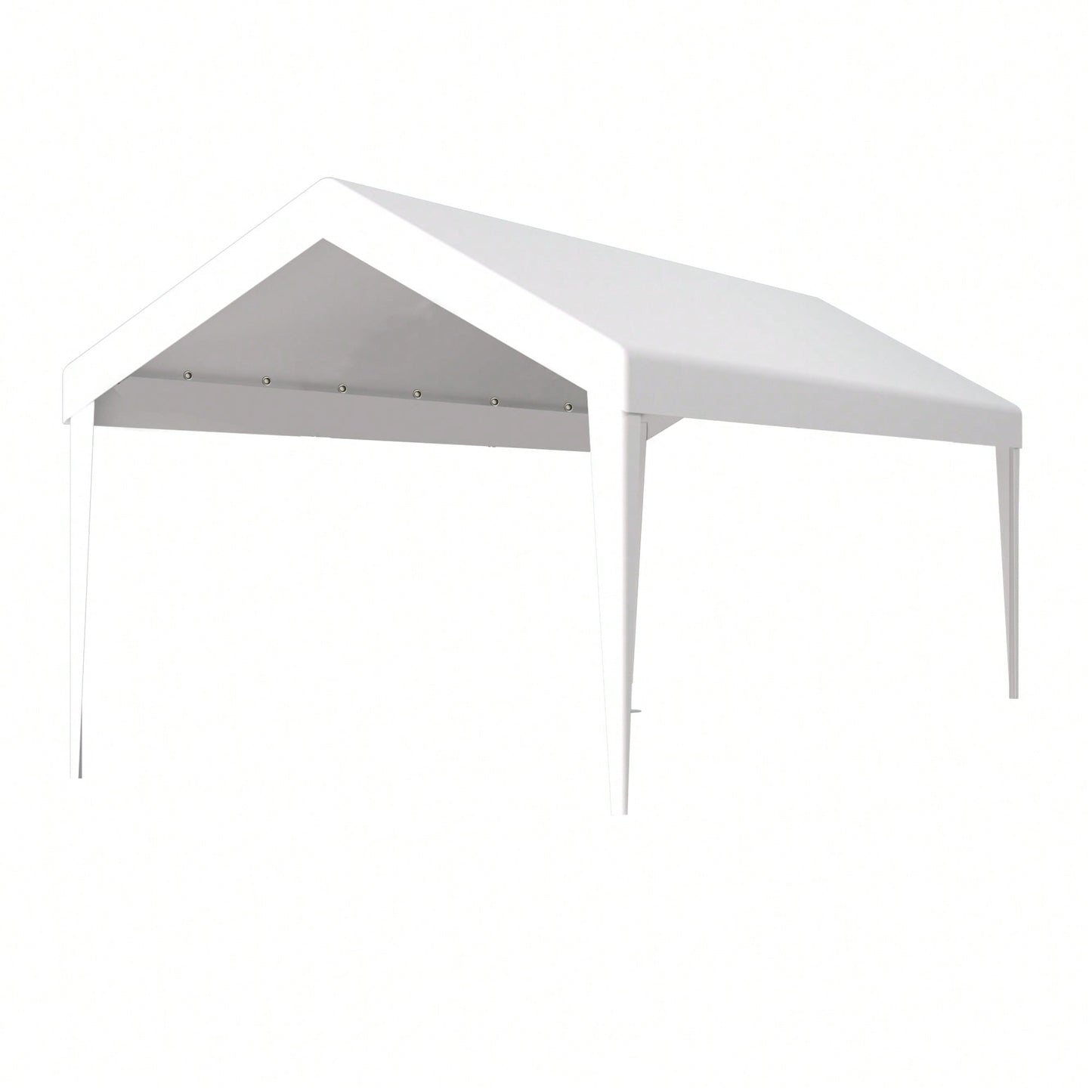 Waterproof UV Protected Replacement Canopy Cover For 10x20ft Carport Garage Shelter With 72 Elastic Buckles Grey