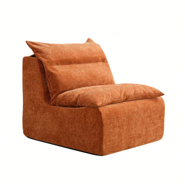 Comfortable Armless Floor Chair For Living Room Bedroom Office Leisure Seating In Green