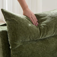 Comfortable Armless Floor Chair For Living Room Bedroom Office Leisure Seating In Green
