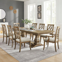 Mid Century Upholstered Wooden Arm Dining Chairs Set Of 2 Comfortable Kitchen Living Room Restaurant Furniture White Oak
