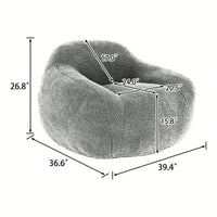 Giant Comfy Bean Bag Chair For Adults With Memory Foam Filler And Armrests - Spacious Design For Living Room And Bedroom