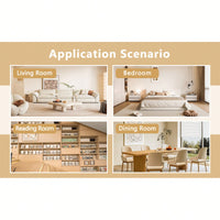 Modern 44.8 Inch Walnut Wood Grain MDF Coffee Table With Stable Triangular Support For Living Room And Bedroom