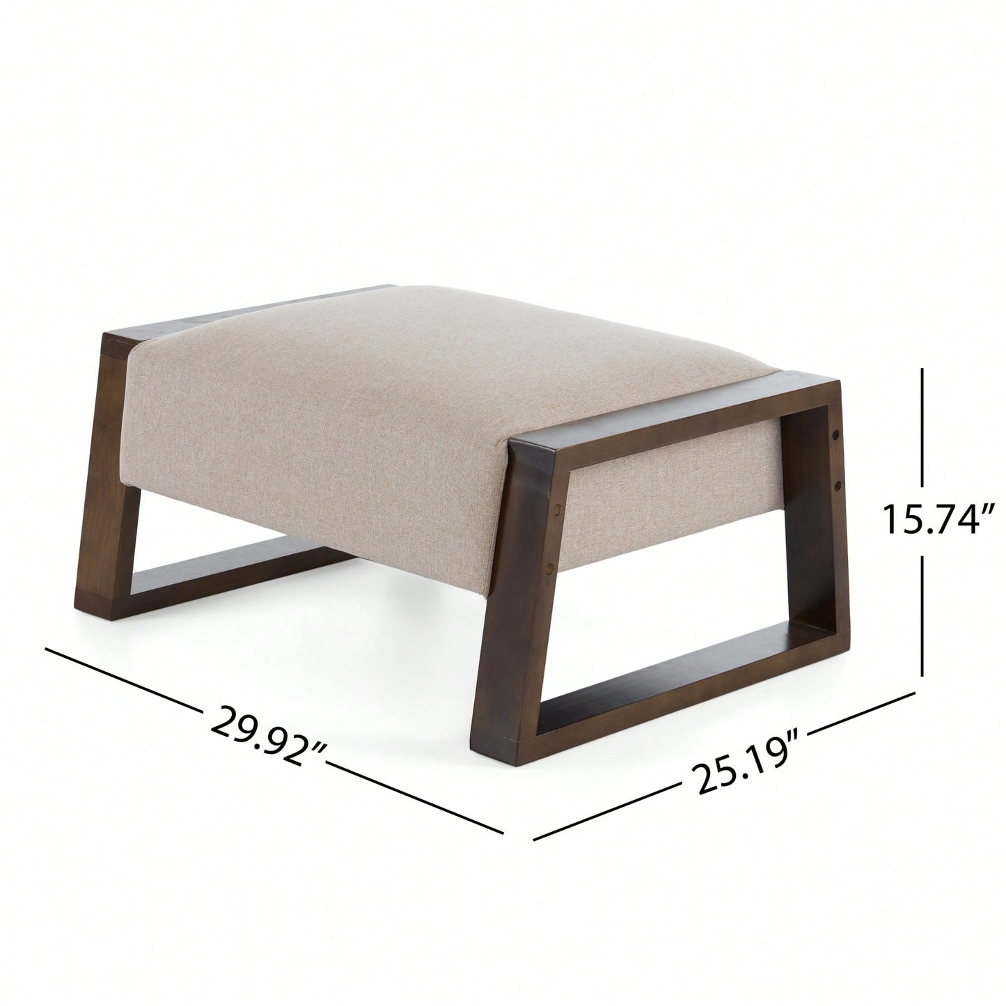 Elegant Beige Ottoman For Modern Living Spaces