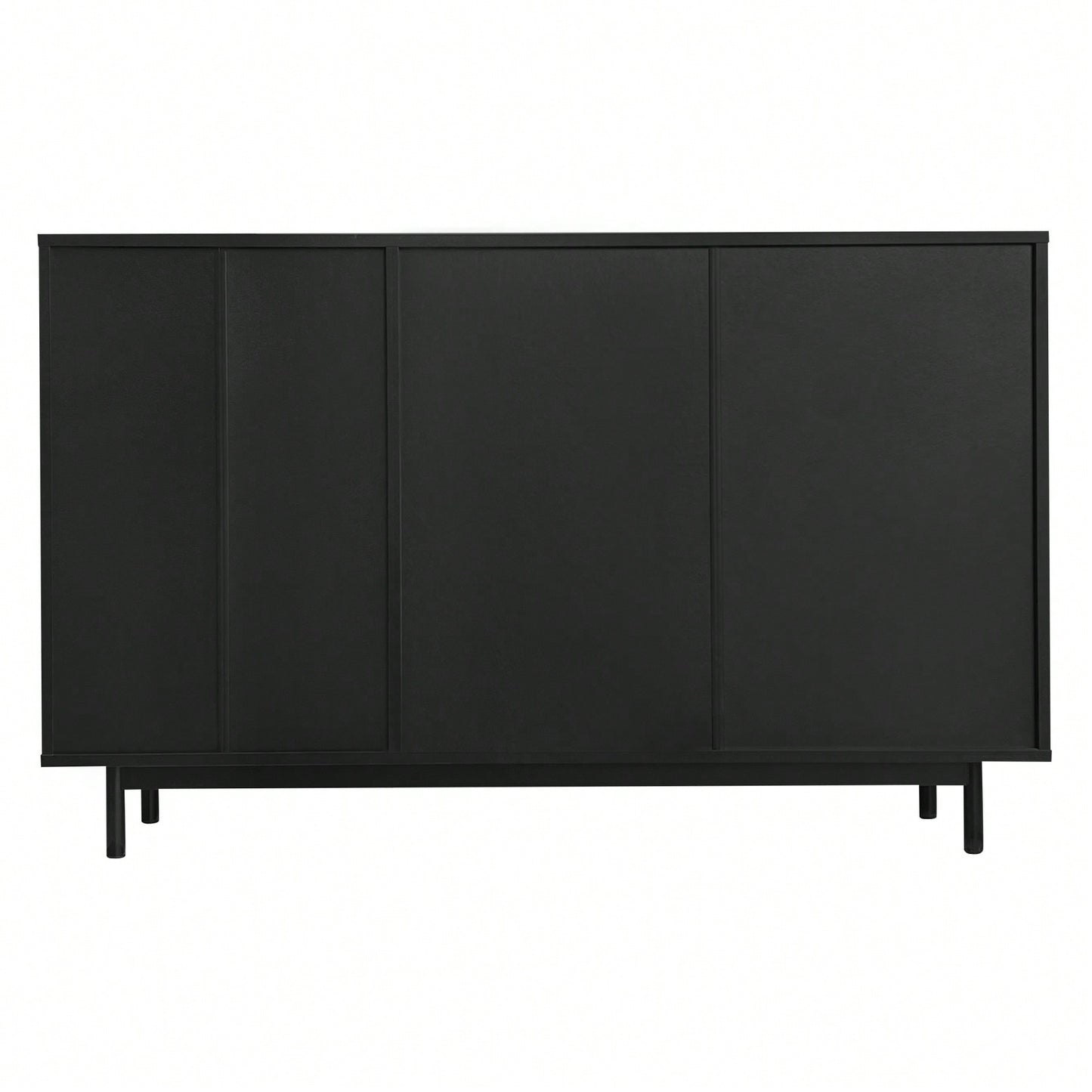 Wave Pattern Storage Cabinet With 2 Doors And 2 Drawers Adjustable Design For Study Entrance And Living Room