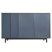 Wave Pattern Storage Cabinet With 2 Doors And 2 Drawers Adjustable Design For Study Entrance And Living Room