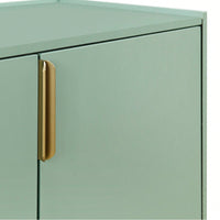 Wooden Storage Cabinet Sideboard With 4 Doors For Hallway Entryway Living Room Adjustable Shelves