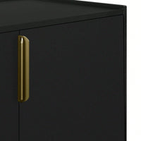 Wooden Storage Cabinet Sideboard With 4 Doors For Hallway Entryway Living Room Adjustable Shelves